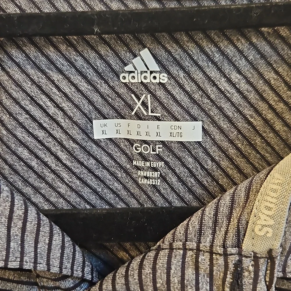 ADIDAS Men's‎ Golf Polo Shirt BLACK FEEDER STRIPE